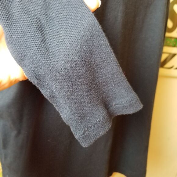 Ralph Lauren Navy Blue Button Accent T Lrg - Picture 4 of 8